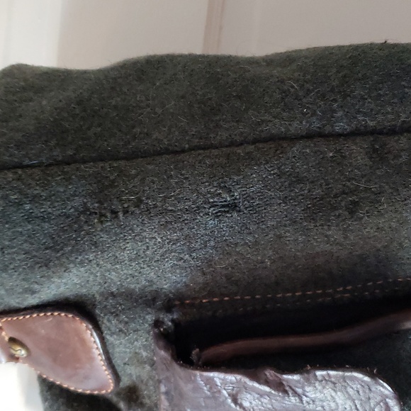 Campomaggi wool and leather large zipper tote - Picture 5 of 16